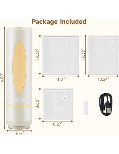 Sellador al vacío Modone Beige + 15 bolsas reutilizables