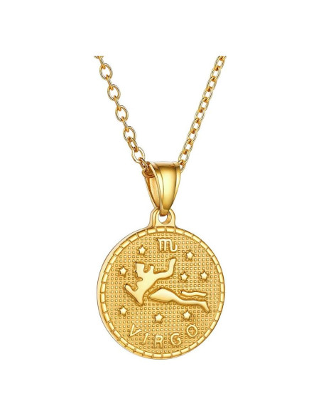 Collar Zodiacal GoldChic Virgo 18K Oro Ajustable 50.8 cm Collar Zodiacal GoldChic Virgo 18K Oro Ajustable 50.8 cm