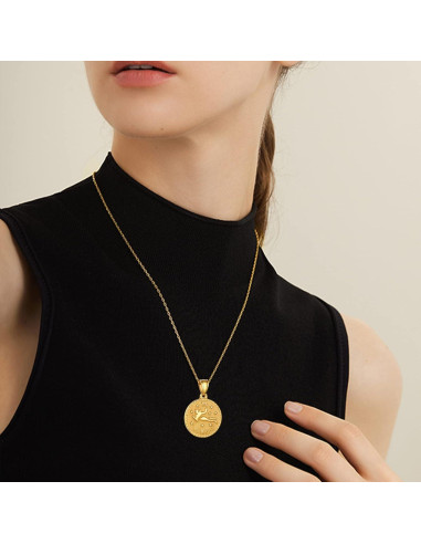 Collar Zodiacal GoldChic Virgo 18K Oro Ajustable 50.8 cm
