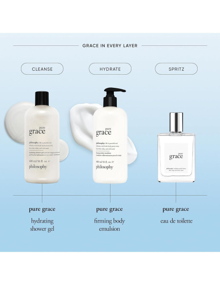 Gel de Baño Hidratante Philosophy Pure Grace 500ml - Vegano