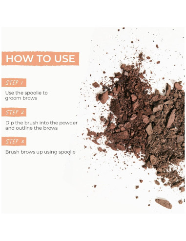 Dúo de Polvo para Cejas Wunderbrow Rubio con Brocha Doble Punta