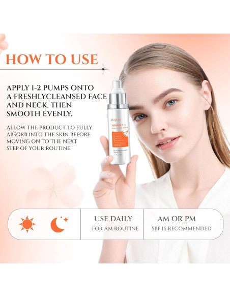 Suero Facial Vitamina C 20% Ragkun 29.57 ml Antienvejecimiento