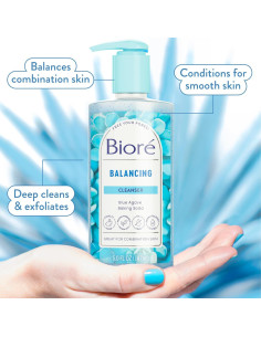 Limpiador Facial Equilibrante Bioré 191g - Piel Mixta, Vegano 2