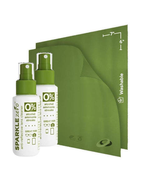 Kit de Limpieza de Lentes Ecológico OPTIPAK 2x30ml + 2 Paños