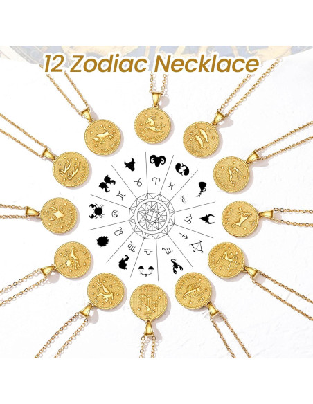 Collar Zodiacal GoldChic Virgo 18K Oro Ajustable 50.8 cm Collar Zodiacal GoldChic Virgo 18K Oro Ajustable 50.8 cm