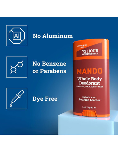 Desodorante Corporal Mando 2 Unidades + Jabón Limpiador Acidificado