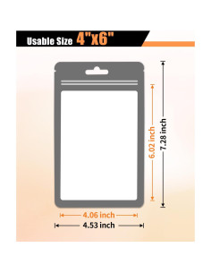 Bolsas Reutilizables Holográficas Colemoly 300 PCS 10.16x15.24 cm 2