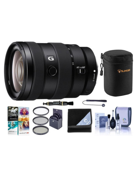 Lente Sony E 16-55mm f/2.8 G con Kit de Filtros y Accesorios