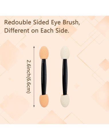 150 Aplicadores Desechables de Sombra de Ojos YOLCAR 6.2cm