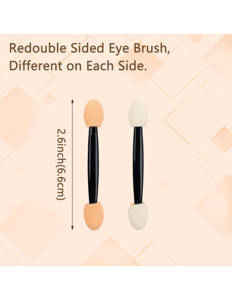 150 Aplicadores Desechables de Sombra de Ojos YOLCAR 6.2cm