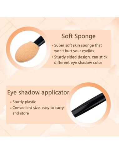 150 Aplicadores Desechables de Sombra de Ojos YOLCAR 6.2cm