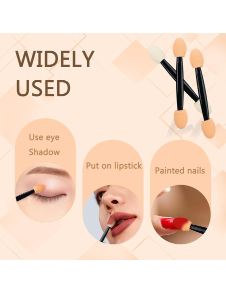 150 Aplicadores Desechables de Sombra de Ojos YOLCAR 6.2cm