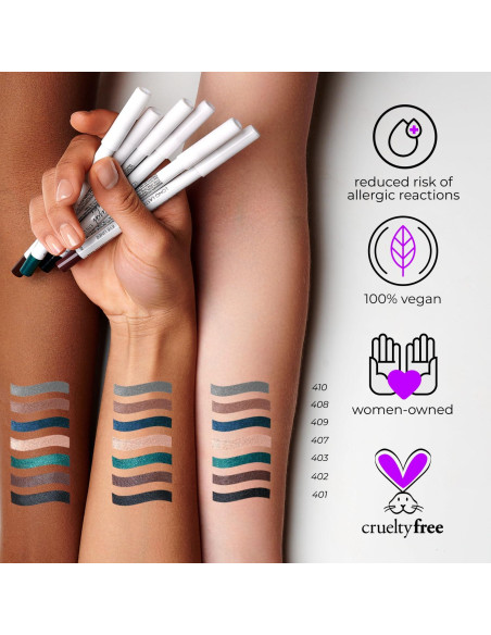 Delineador en Gel LAMEL 401 Negro Profundo Impermeable 1.4g