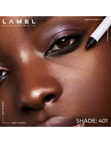 Delineador en Gel LAMEL 401 Negro Profundo Impermeable 1.4g