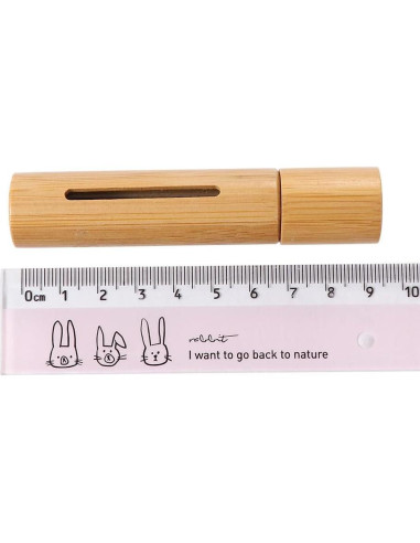 5 Botellas de Rodillo 10ml Pokinge con Apariencia de Madera