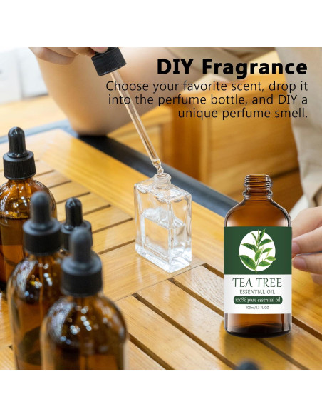 Aceite Esencial de Árbol de Té 100% Puro 97.6 ml para Aromaterapia