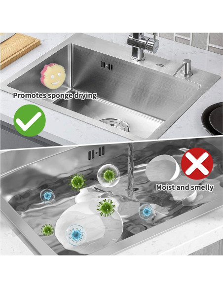 Soporte para Esponjas de Fregadero YONHTUTU - 5 Paquetes