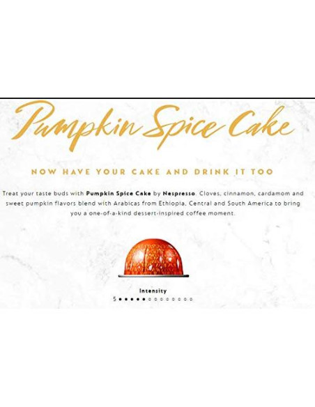 Café en cápsulas Nespresso Vertuo Especias de Calabaza 10 unidades