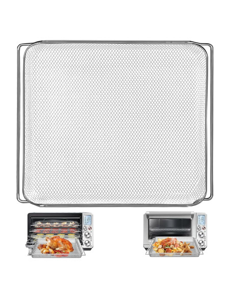 Canasta de Malla para Air Fryer GWY 16.5x11.8cm Acero Plateado