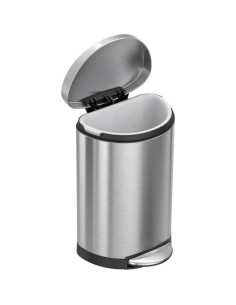 Basurero Semi-Round 10L simplehuman Acero Inoxidable Cepillado 2