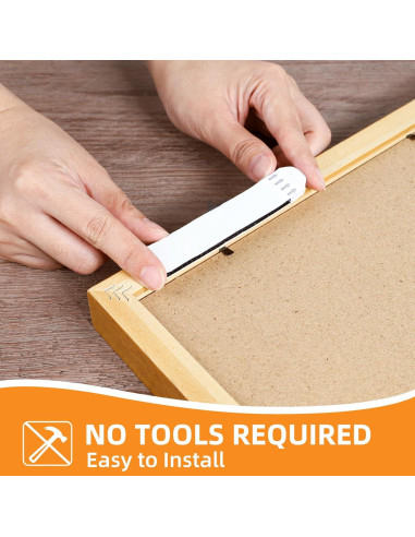 Tiras para colgar cuadros Summerbrite, 56 tiras adhesivas, negro