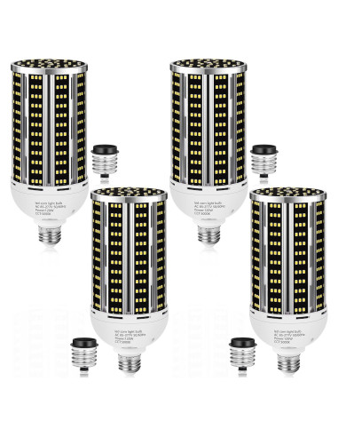 Paquete de 4 Bombillas LED de Maíz YANYCN 120W Luz Diurna 5000K