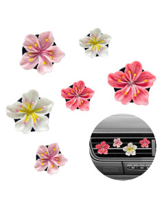 6 Clips de Ventilación para Ambientadores de Auto DXNQ Flor
