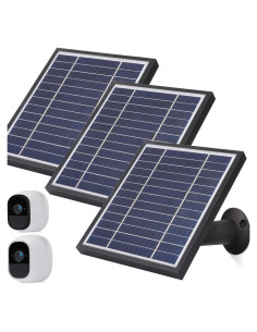 Panel Solar iTODOS para Cámaras Arlo Pro y Pro2 - 3 Paquete, 2600mAh