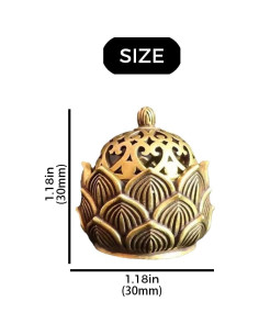 Quemador de Incienso Loto Hueco ZQTSANKESL Mini Decoración 2
