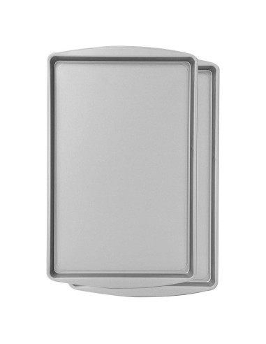 Bandeja para Galletas Antiadherente G&S Metal, Juego de 2, Gris