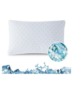 Cojín de Espuma de Memoria EGOHOME Queen Refrigerante Ajustable