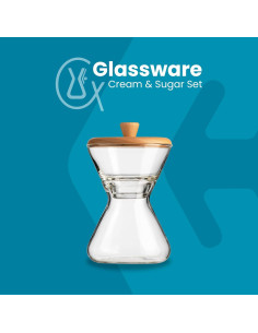 Juego de Azúcar y Crema CHEMEX de Vidrio Soplado - 2 Piezas 2