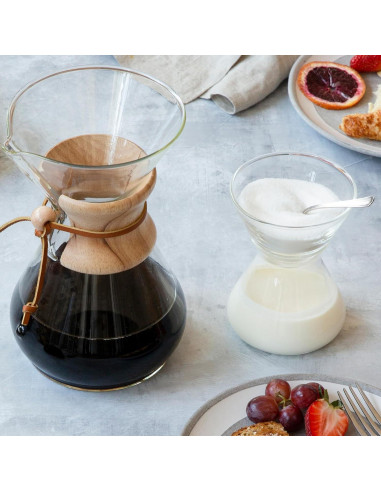 Juego de Azúcar y Crema CHEMEX de Vidrio Soplado - 2 Piezas