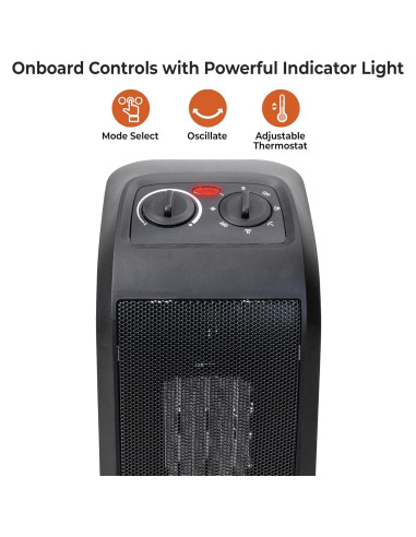 Calentador de Espacio Torre Comfort Zone 1500W Oscilante PTC