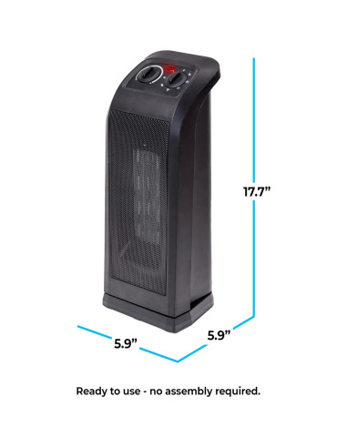 Calentador de Espacio Torre Comfort Zone 1500W Oscilante PTC