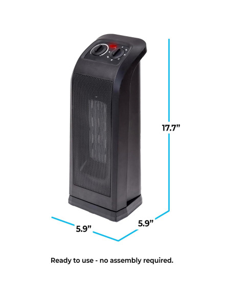 Calentador de Espacio Torre Comfort Zone 1500W Oscilante PTC