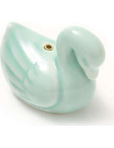 Juego de 3 Soportes de Incienso Cerámica Oavand Gato Cisne Ciervo 2