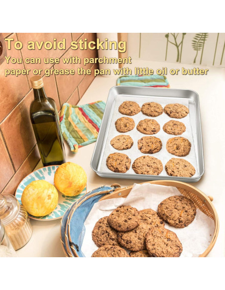 Bandeja para Hornear Galletas P&P CHEF 40.6x30.5cm Acero Inoxidable