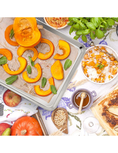 Bandeja para Hornear Galletas P&P CHEF 40.6x30.5cm Acero Inoxidable