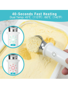 Cuchara de helado eléctrica ANZKTOS con control de temperatura 2