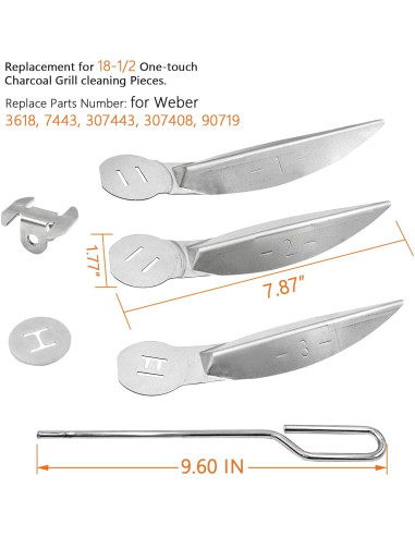 Kit de Limpieza One-Touch Weber 18.5" Plata - YAOAWE