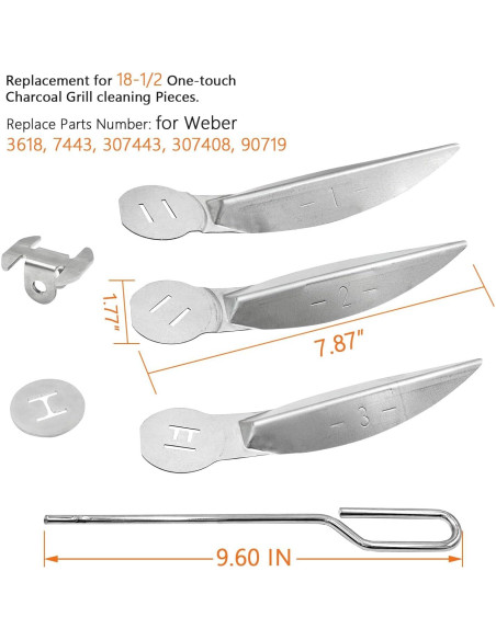 Kit de Limpieza One-Touch Weber 18.5" Plata - YAOAWE