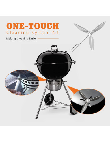 Kit de Limpieza One-Touch Weber 18.5" Plata - YAOAWE