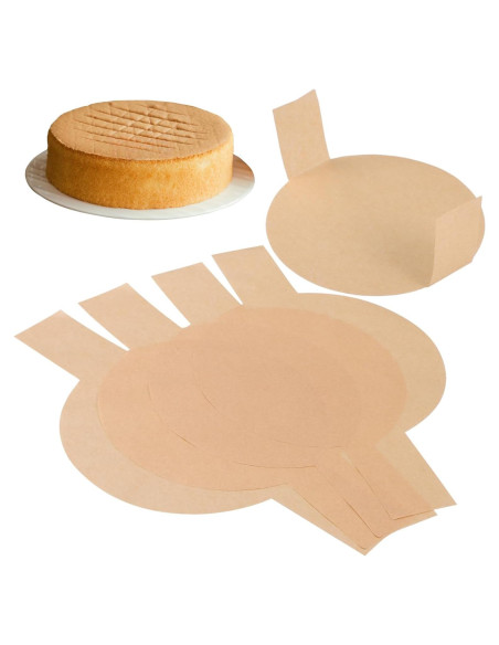 100 Hojas de Papel Pergamino Redondo Antiadherente TOPPERFUN