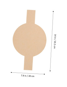 100 Hojas de Papel Pergamino Redondo Antiadherente TOPPERFUN 2