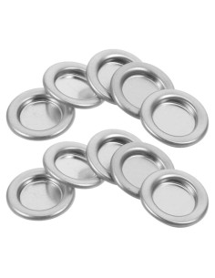 Bandeja de Incienso DECHOUS 10 Piezas Aluminio Plata 3x3cm
