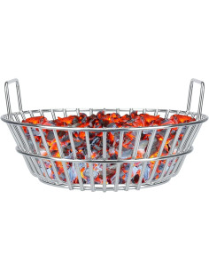 Cesta de Carbón Big Green Egg 34.8 cm Acero Inoxidable 2