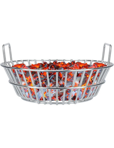 Cesta de Carbón Big Green Egg 34.8 cm Acero Inoxidable