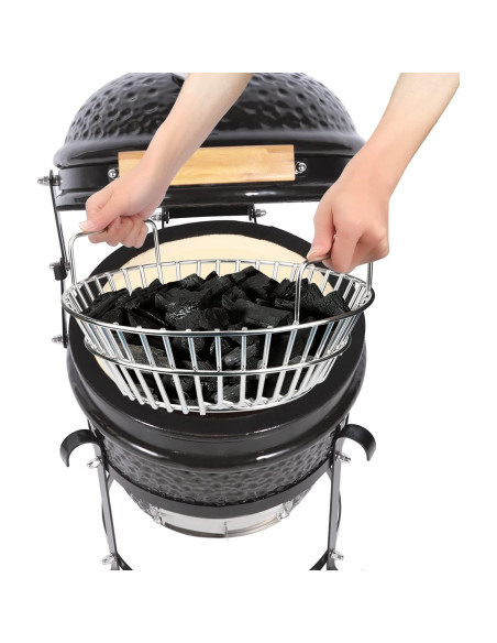 Cesta de Carbón Big Green Egg 34.8 cm Acero Inoxidable