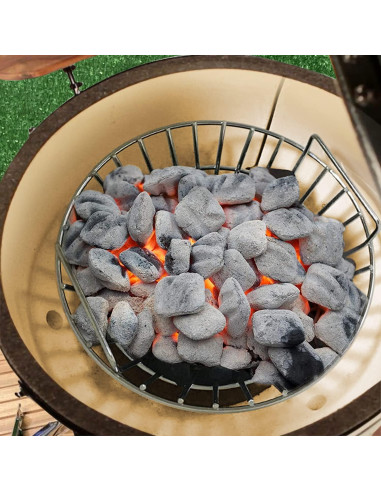 Cesta de Carbón Big Green Egg 34.8 cm Acero Inoxidable